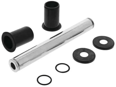 Metal cylinder with bushings, washers, and o-rings.
