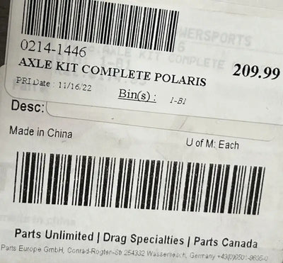 All Balls AB8-CA-8-342 8-Ball Extreme Duty Axle - Drive
