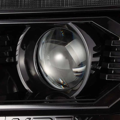 AlphaRex 12-15 Toyota Tacoma LUXX LED Projector Headlights Plank Style Alpha Black w/DRL - Truck & Automotive