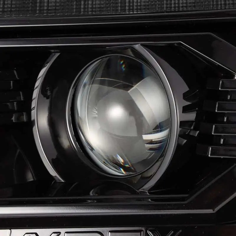 AlphaRex 12-15 Toyota Tacoma LUXX LED Projector Headlights Plank Style Alpha Black w/DRL - Truck & Automotive