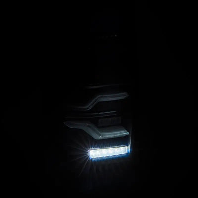 AlphaRex 14-21 Toyota Tundra LUXX LED Taillights Alpha Blk w/Activ Light/Seq Signal - Truck & Automotive