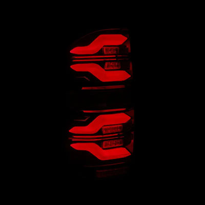 AlphaRex 14-21 Toyota Tundra LUXX LED Taillights Black/Red w/Activ Light/Seq Signal - Truck & Automotive