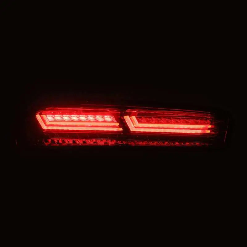 AlphaRex Jet Black LED Tail Lights for Chevrolet Camaro