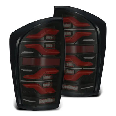 AlphaRex 16-21 Toyota Tacoma LUXX LED Taillights Blk/Red w/Activ Light/Seq Signal, RV, Automotive, Powersports, off-road, marine, exterior, truck accessories, interior, truck bed, rv parts, Lights, AVADA - Best Sellers