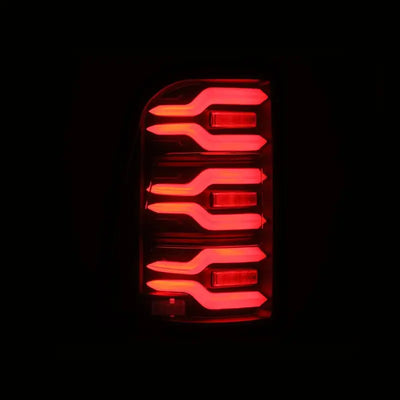 AlphaRex 19-21 Dodge Ram 1500 Luxx-Series LED Tail Lights Black w/Activ Light/Seq Signal - Truck & Automotive