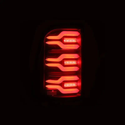 AlphaRex 19-21 Dodge Ram 1500 Luxx-Series LED Tail Lights Black w/Activ Light/Seq Signal - Truck & Automotive