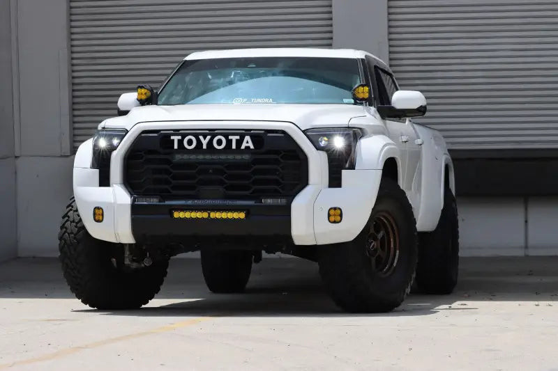 AlphaRex 22-23 Toyota Tundra LUXX-Series Headlights Alpha-Black w/Amber DRL - Req 810029 OR 810030 - 880873 - Lights