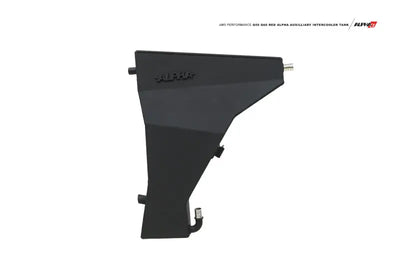 Black AMS Performance auxiliary intercooler tank for Infiniti Q60 Red Sport Alpha