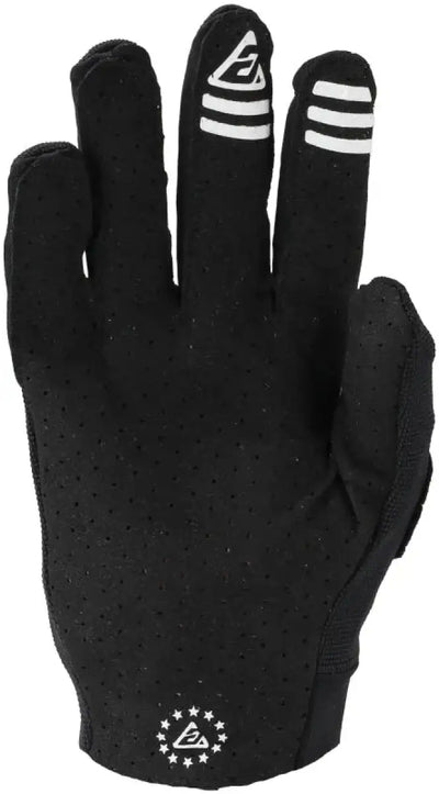 Answer 25 Aerlite Gloves Black White 2XL showing black cycling gloves with white accents