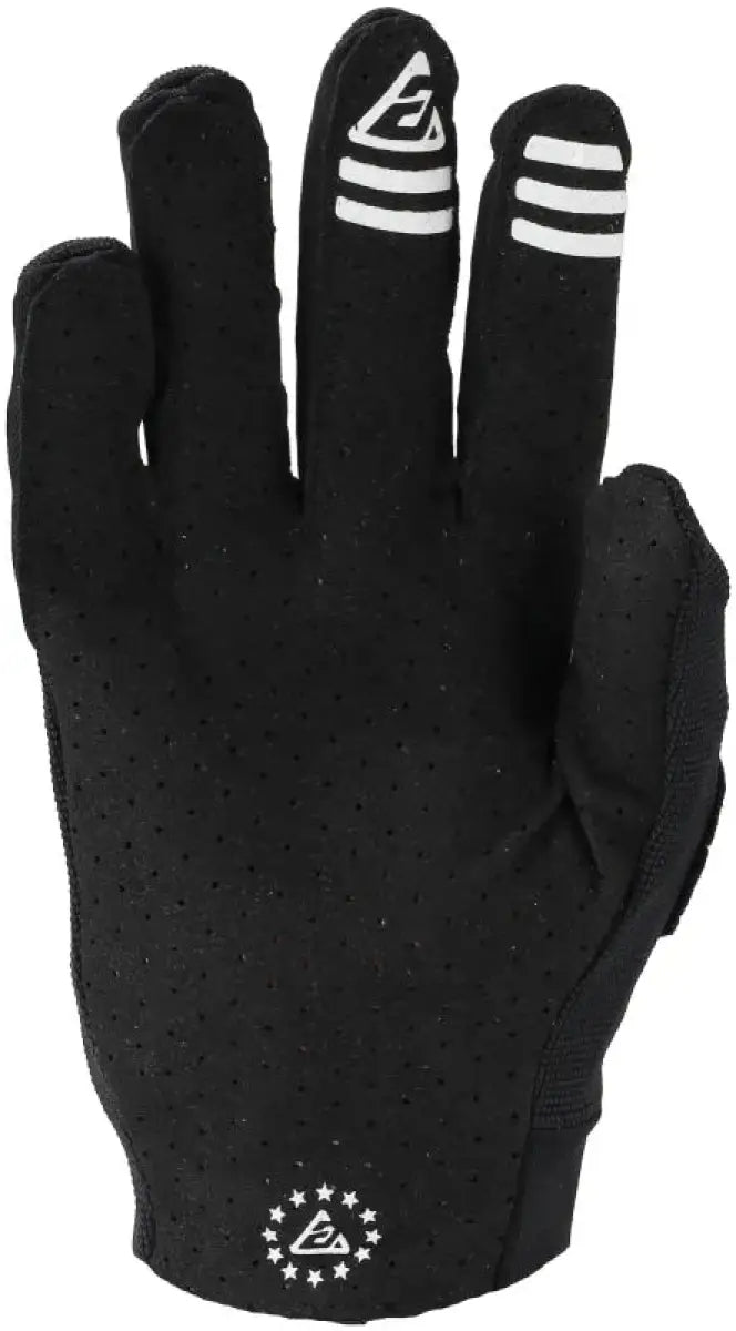Answer 25 Aerlite Gloves Black White 2XL showing black cycling gloves with white accents