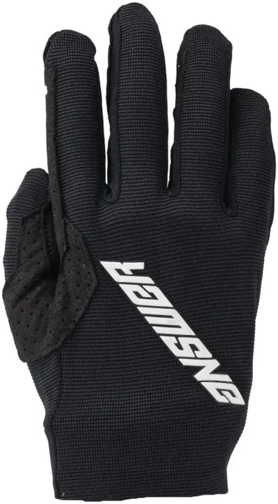 Black cycling glove from Answer 25 Aerlite Gloves Black/White Youth Small