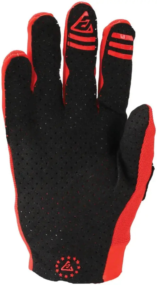 Black and red perforated Aerlite gloves perfect for grip and comfort in red black gloves