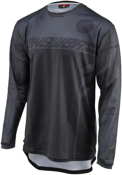 Gray long-sleeved mesh jersey from Answer 25 Arkon Nitrus Jersey Black/Grey Large