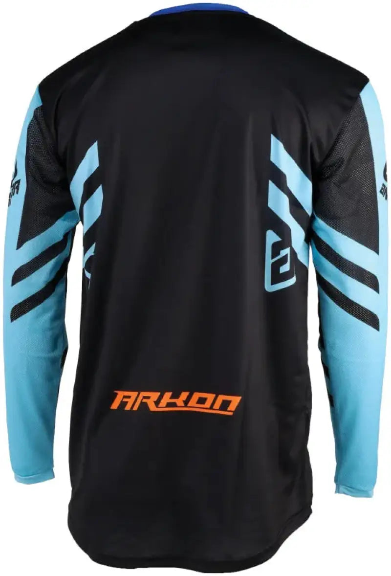 Black and blue Arkon Nitrus Jersey long-sleeved for cycling comfort