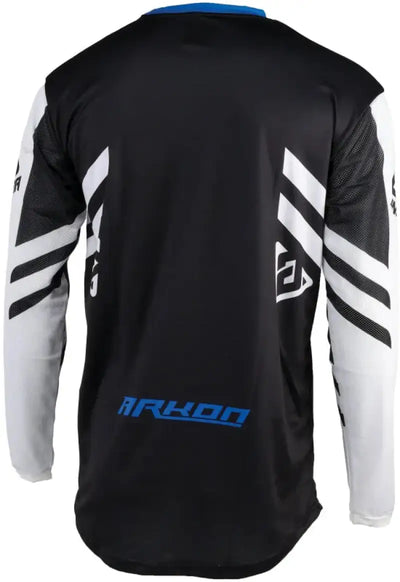 Black and white long-sleeved Arkon Nitrus Jersey for youth in Medium size