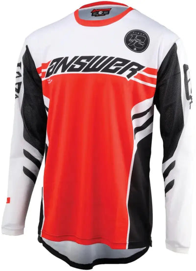 Youth Arkon Nitrus Jersey in red, black, and white for motocross racing