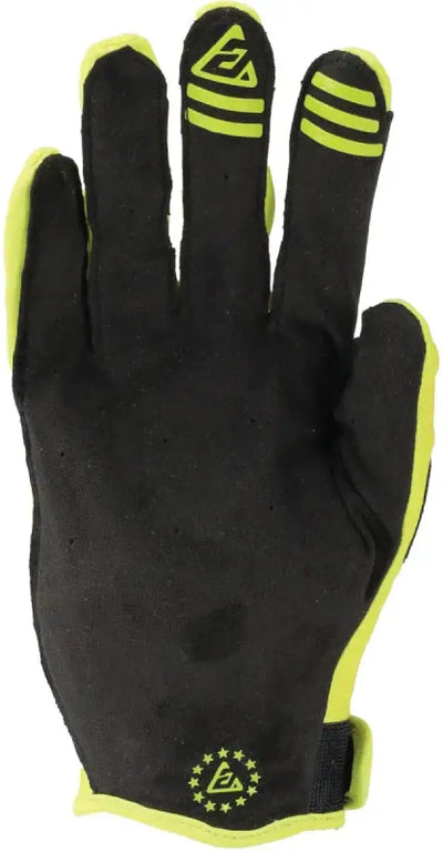 Black and yellow cycling glove from Answer 25 Ascent Gloves Hyper Acid Black collection