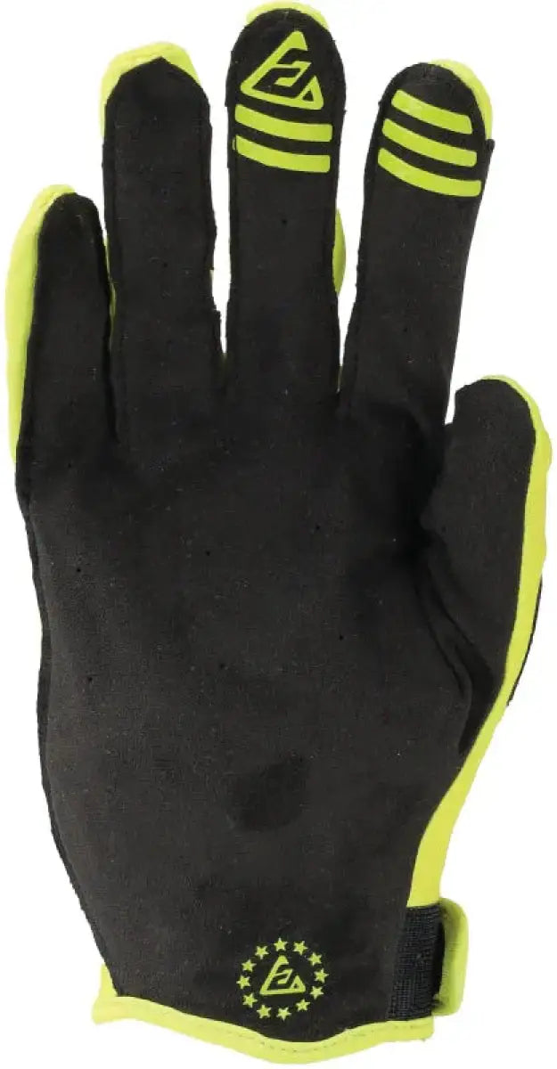 Answer 25 Ascent Gloves Hyper Acid Black yellow cycling gloves for bike rides