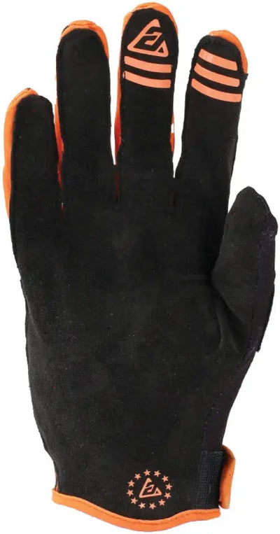Black and orange cycling glove from Answer 25 Ascent Prix Gloves Hyper Orange Black