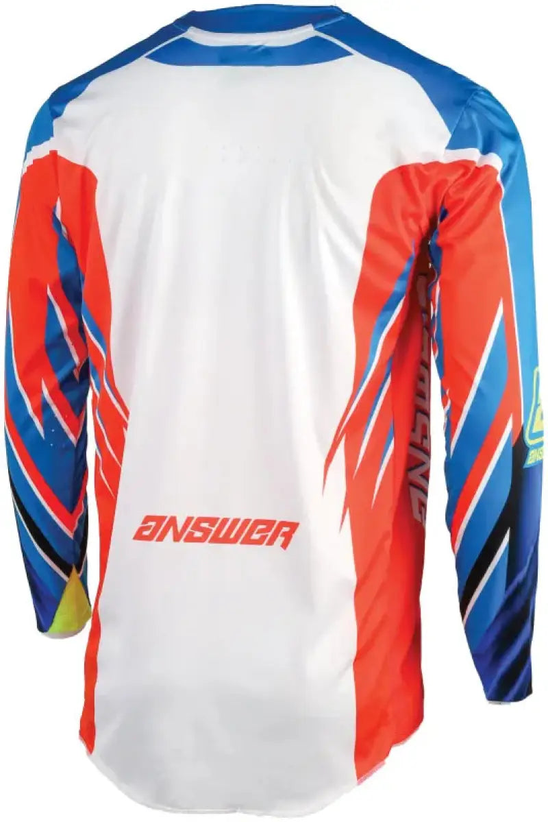 Youth Long-sleeved Elite Xotic Jersey Red White Blue for motocross riding