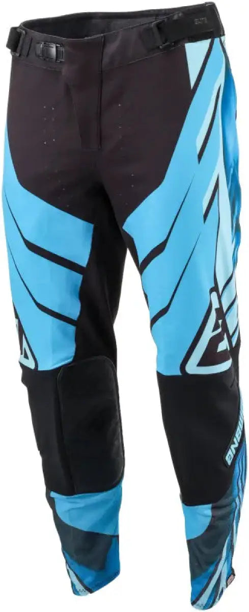 Blue and black Elite Xotic Pants for motocross, Answer 25 Elite Xotic Pants Sapphire Black Size 28