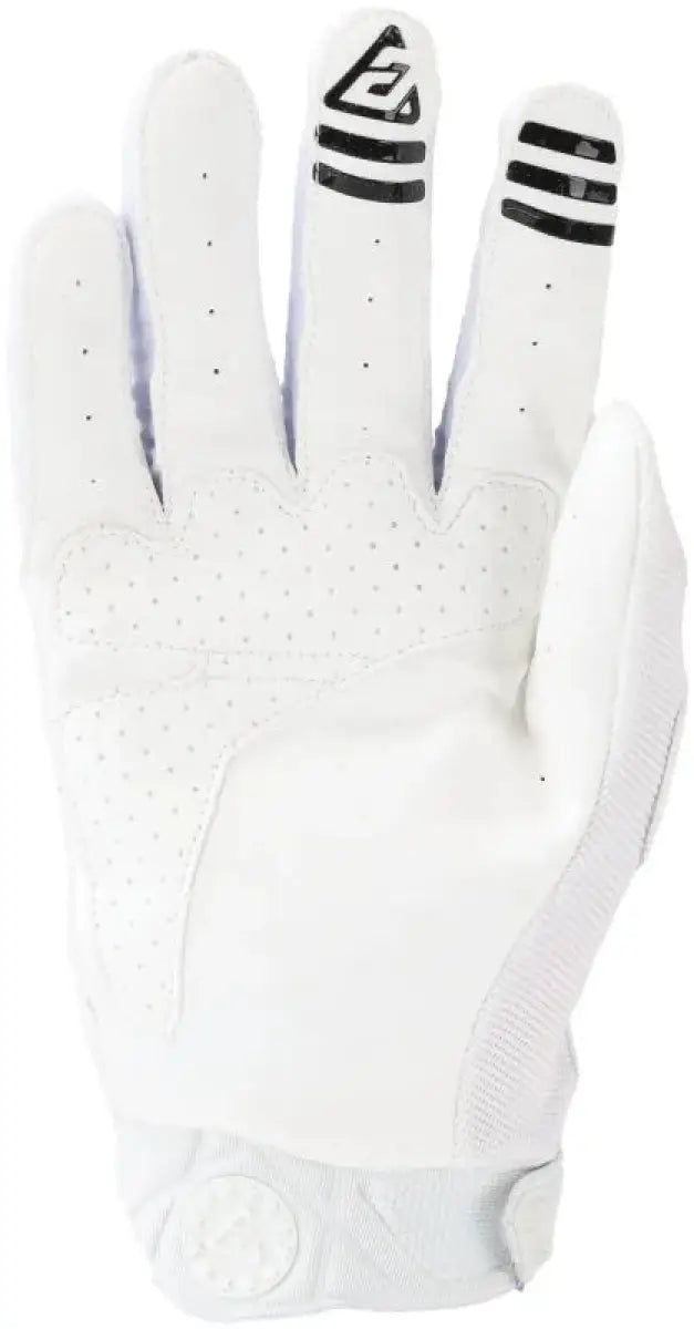 White golf glove from Answer 25 Peak Gloves White/Black small size for peak gloves white style