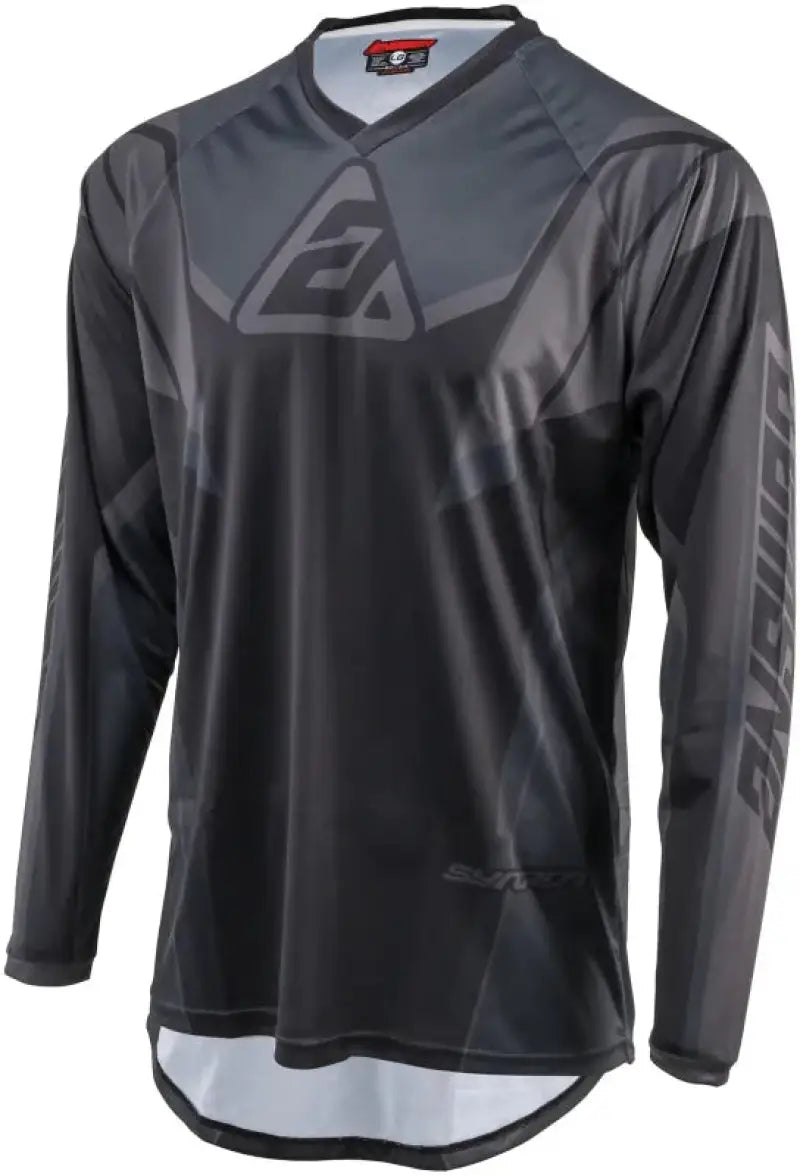 Gray and black long-sleeved Syncron Envenom Jersey for sporty style