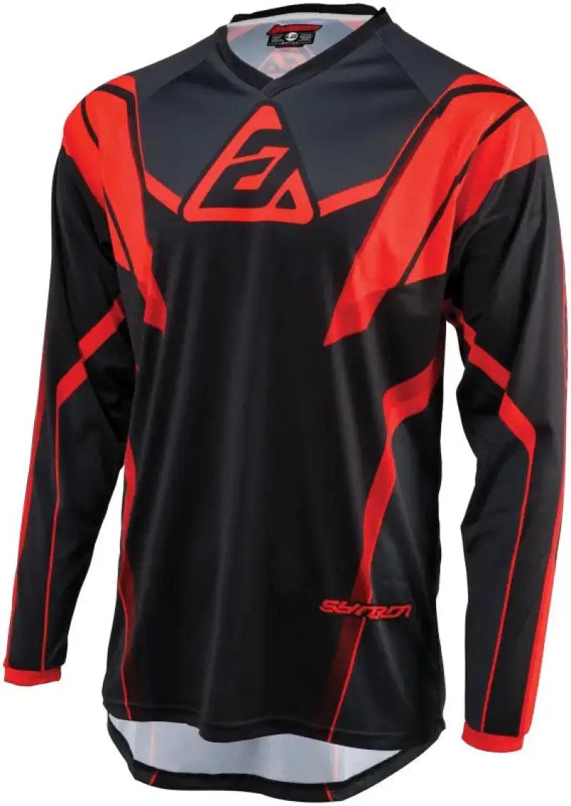 Black and red Syncron Envenom Jersey from Answer 25 Syncron Envenom series in large size