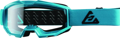 Teal Answer Apex Goggle Astana Black for Youth, stylish and sporty motocross gear