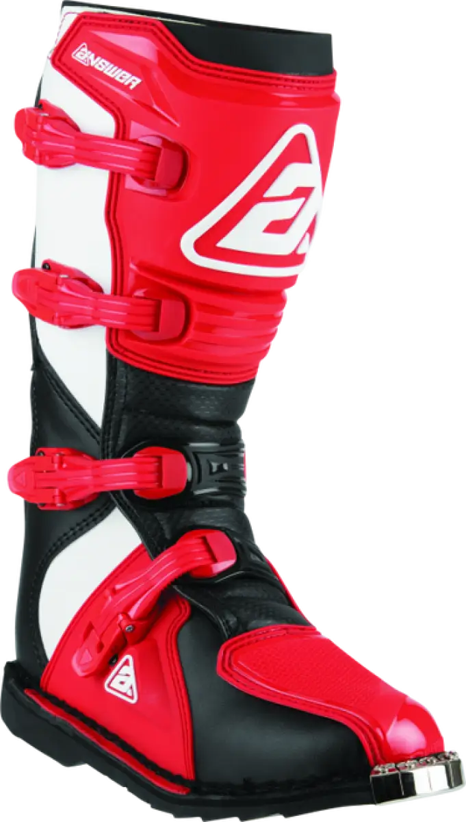 Answer AR1 Boot Black/Red Size 8, high-quality and stylish design, excellent protection, comfortable fit, durable for off-road, RV, automotive, powersports, marine, exterior, truck accessories, interior, truck bed, RV parts, Apparel, Apparel | Riding Gear, AVADA - Best Sellers, Must Haves