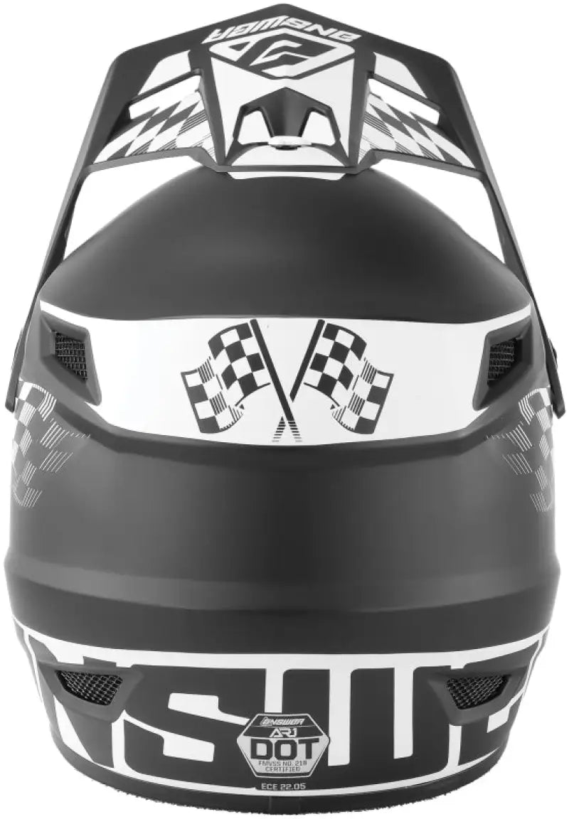 Answer AR1 Sweep Helmet Black/White Youth - Small - Answer