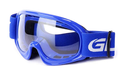 Blue ski goggles with Answer Lens Mirror in mirror blue for youth skiing style