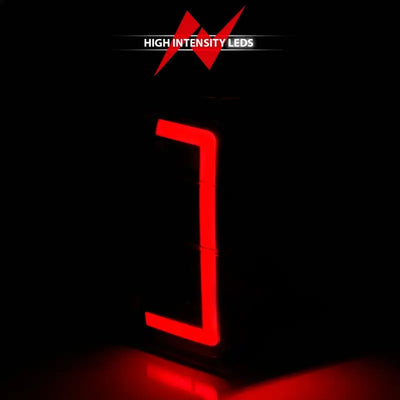 Red LED illuminated computer case with black housing and light bar for Ford Expedition