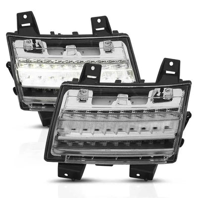 ANZO ANZO 18-19 Jeep Wrangler JL Halogen Chrome Clear w/ Sequential Signal