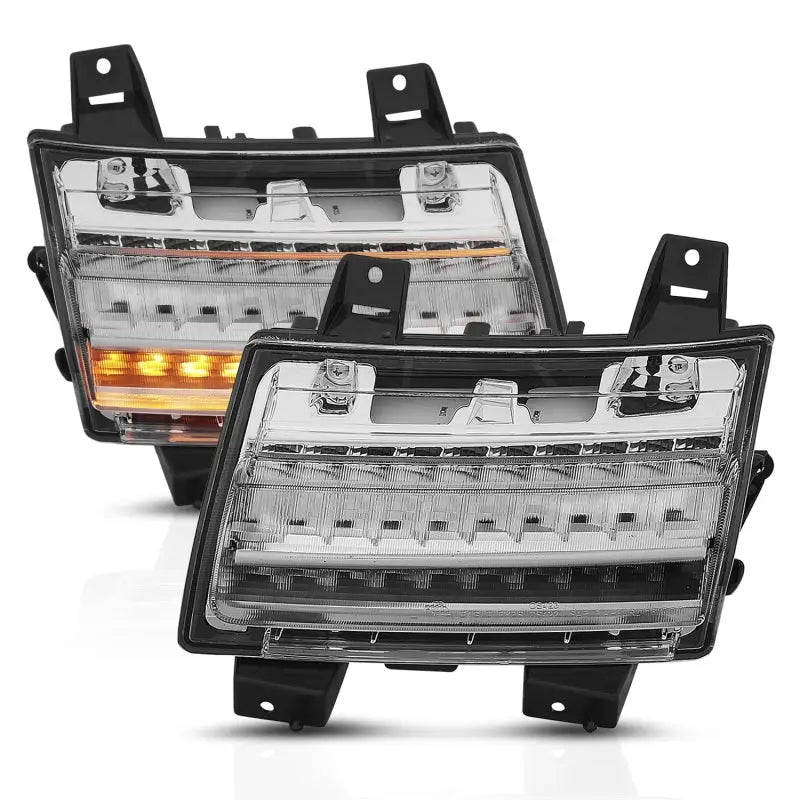 Chrome clear LED fog light for Jeep Wrangler JL