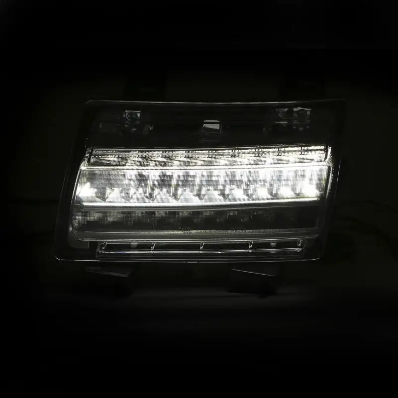 Chrome clear LED light bar for Jeep Wrangler JL with sequential signal