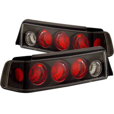 ANZO 1988-1991 Honda Civic Taillights Black 