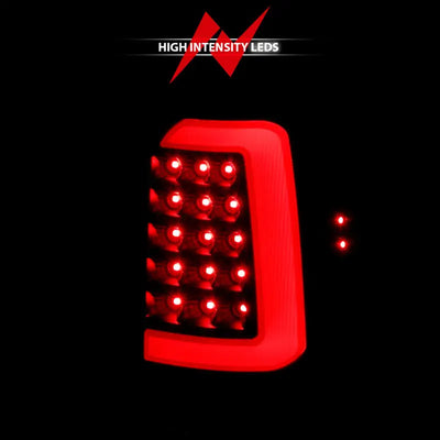 Red high-intensity LED tail light for Dodge Dakota LED taillights black housing pair