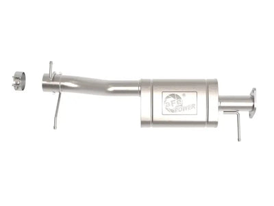 Silver stainless steel exhaust system with clamp for Apollo GT Series muffler upgrade pipe