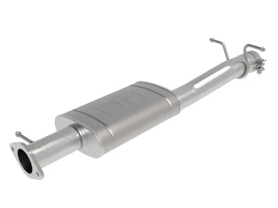 Silver car muffler from Apollo GT Series stainless steel muffler upgrade pipe