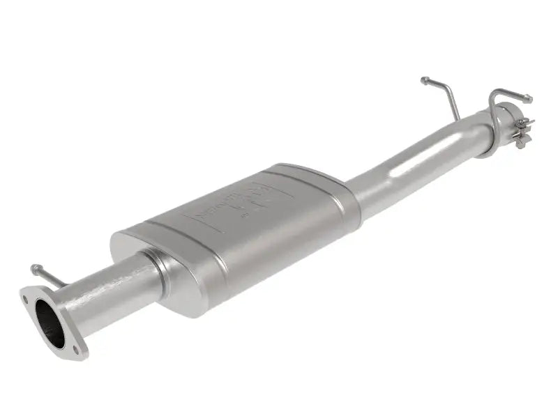Silver car muffler from Apollo GT Series stainless steel muffler upgrade pipe