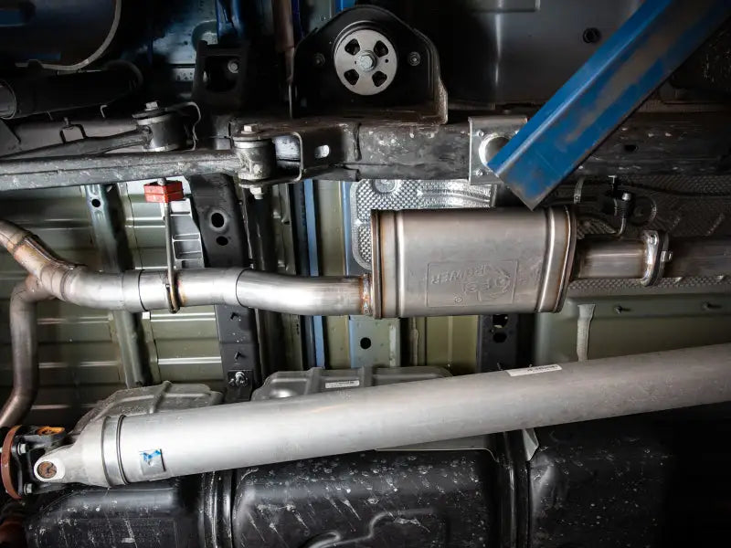 Car exhaust system with Apollo GT Series stainless steel muffler upgrade pipe for Ram 1500