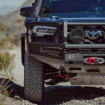 ARB 16-23 Toyota Tacoma Summit MKII Bumper Kit w/ LED Fog Lights & Winch Install - Black - Bumpers