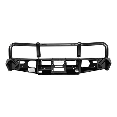 Black steel truck bumper on the ARB Summit Combar ARB Fog for Disco 4