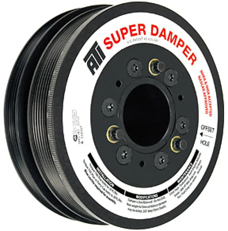 ATI Damper - 7.425in - Steel LW - 6/4 Grv - LS1-2-3-6 & L76 - 97-13 - Y Body & SS & G8 - 3 Ring - ATI917246