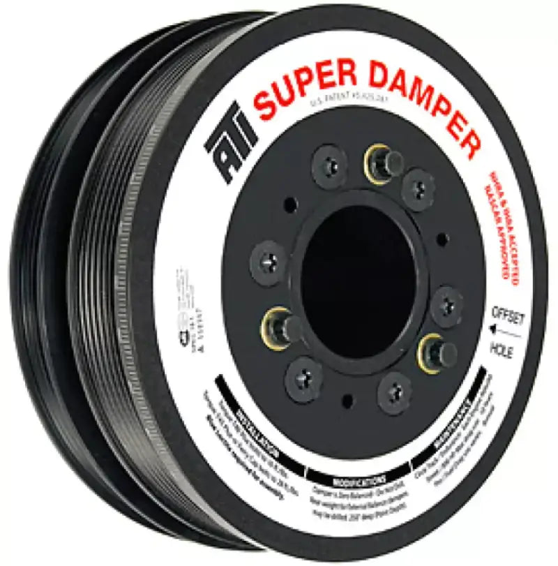 ATI Damper - 7.48in - Alum - 6 Grv - LS1/2/3/6/L76 97-13 - Y Body & SS G8 - 28T 8mm HTD - 3 Ring - ATI917304 - Engine