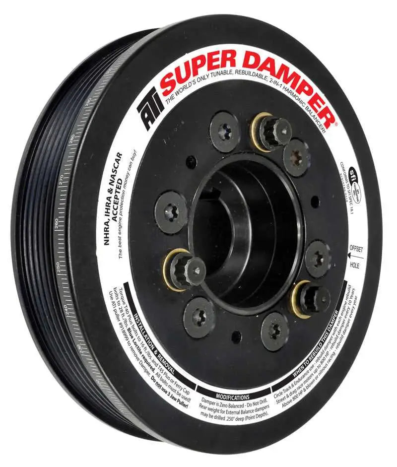 ATI ATI918562 ATI Damper - 6.78in - Alum - 6 Grv - Toyota Supra - 94-98 - Jz80 - 15 Percent OD