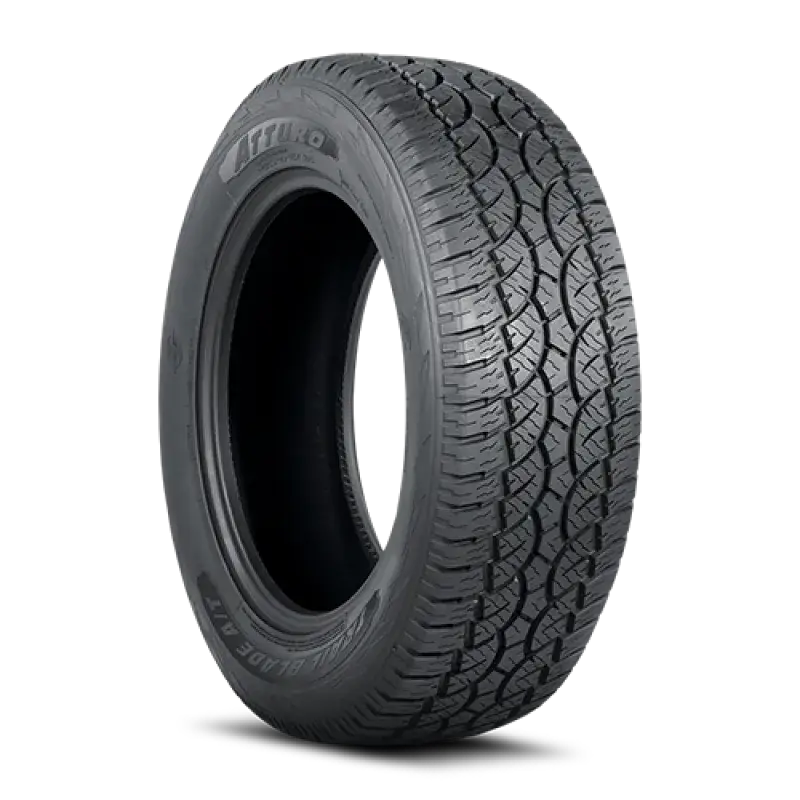 Atturo Trail Blade A/T tire on rugged vehicle for all-terrain adventures