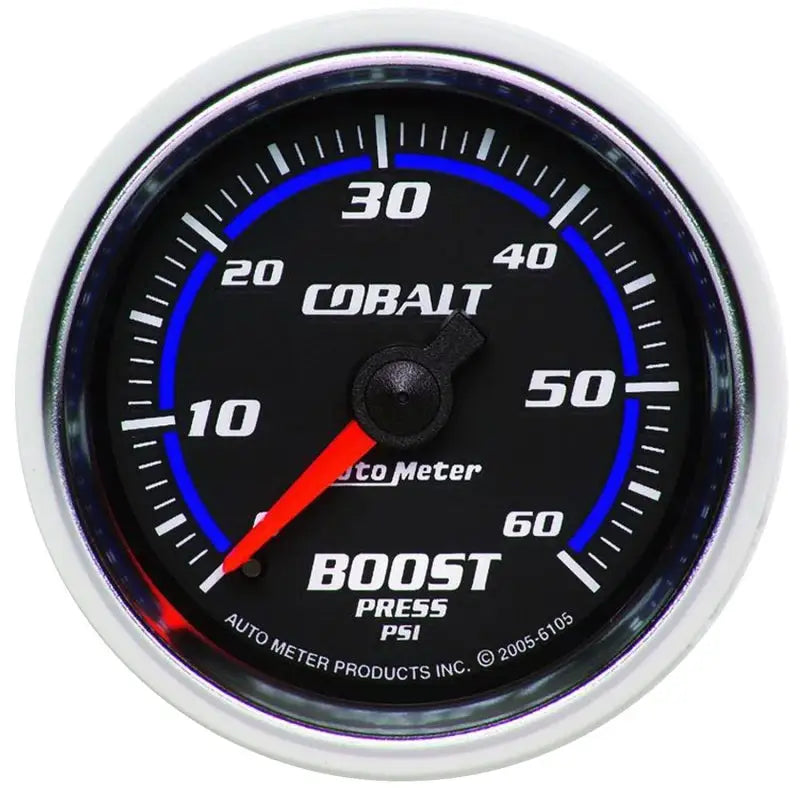 Autometer Cobalt 52mm 0-60psi Mechanical Boost Gauge - Truck & Automotive