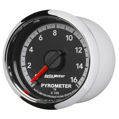 Autometer Gen4 Dodge Factory Match 52.4mm Full Sweep Electronic 0-1600 Deg F EGT/Pyrometer Gauge - Truck & Automotive